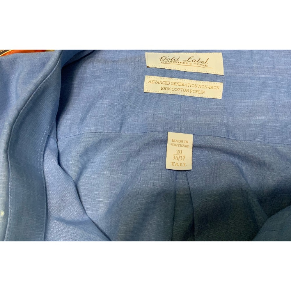 Roundtree and Yorke Gold Label Men’s BIG and TALL size 20 36/37 dress shirt